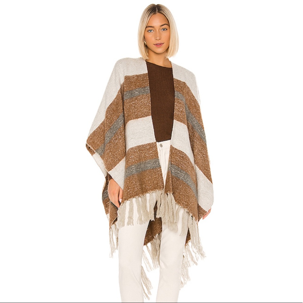 Everly Brushed Ruana in Sequoia - one size